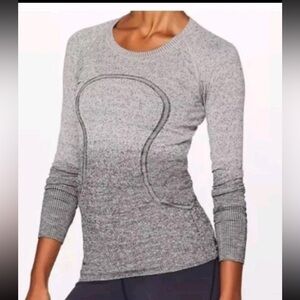 lululemon athletica Women's Swiftly Tech long sleeve ombré limited edition Sz.10